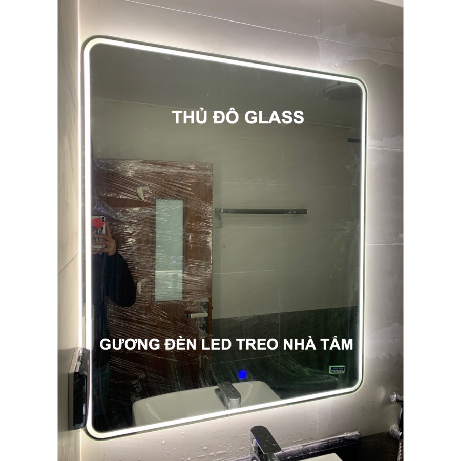 Gương có đèn led treo nhà tắm phòng tắm tại Nam Định